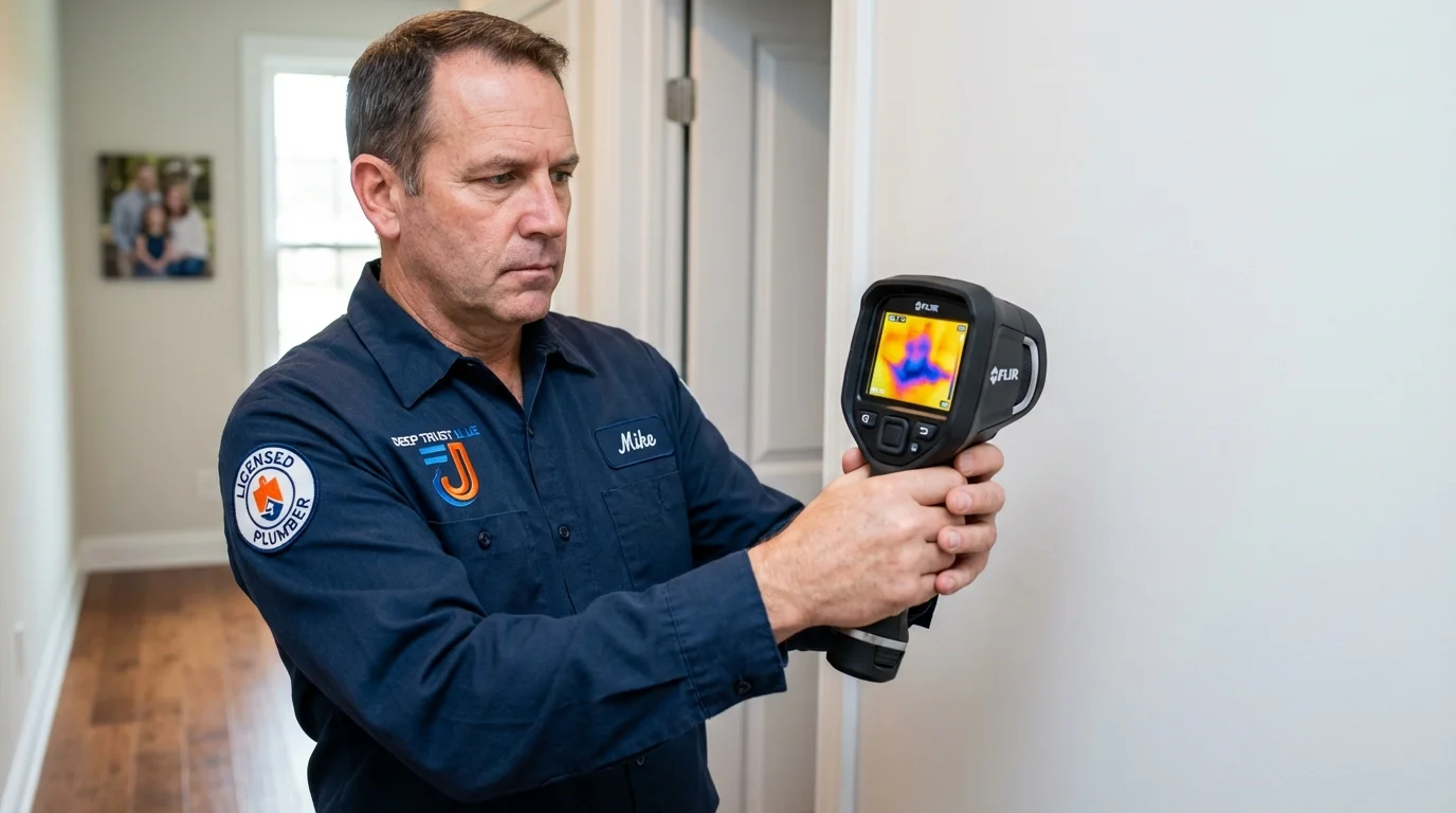Thermal imaging leak detection by Johns Plumbing LLC in Pocahontas